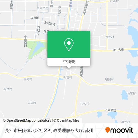 吴江市松陵镇八坼社区-行政受理服务大厅地图