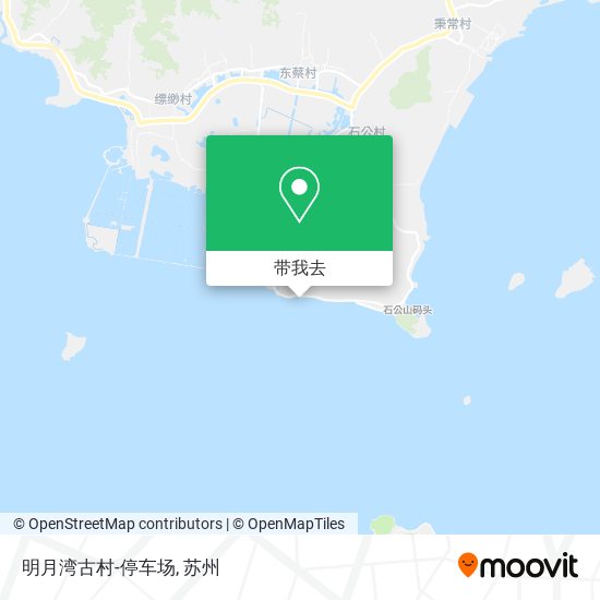 明月湾古村-停车场地图