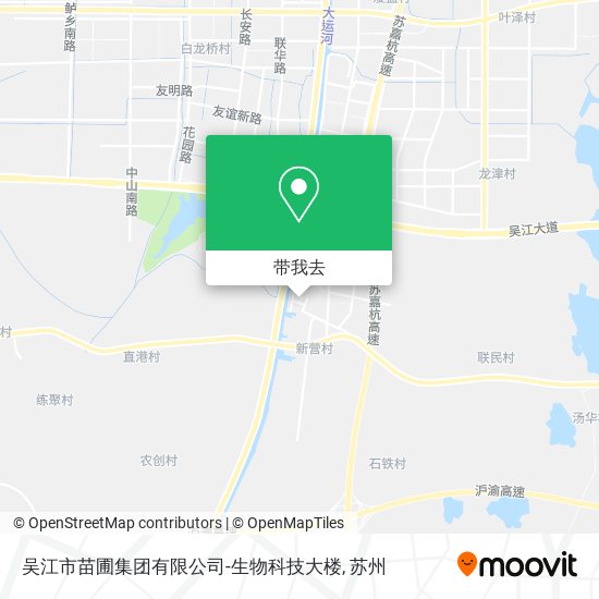 吴江市苗圃集团有限公司-生物科技大楼地图