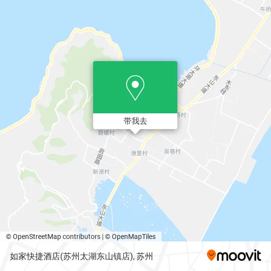 如家快捷酒店(苏州太湖东山镇店)地图