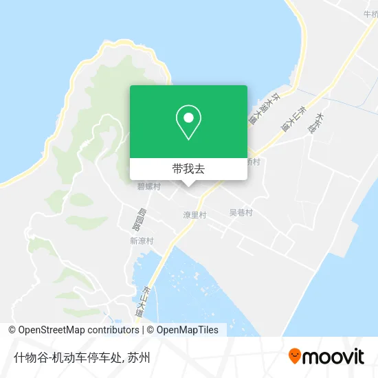 什物谷-机动车停车处地图