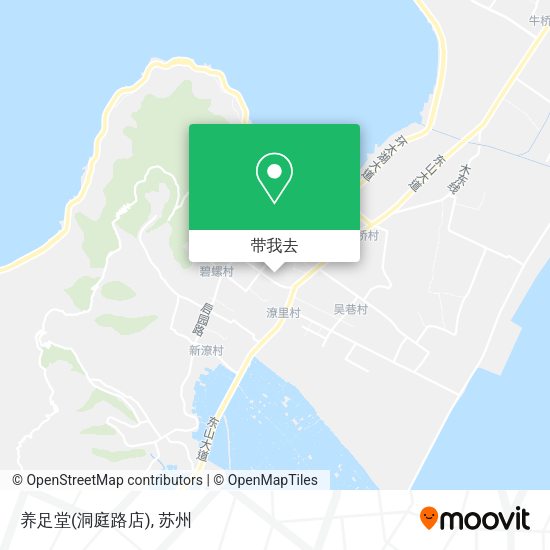 养足堂(洞庭路店)地图