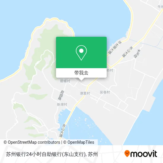 苏州银行24小时自助银行(东山支行)地图