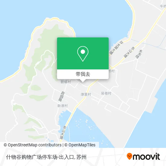 什物谷购物广场停车场-出入口地图