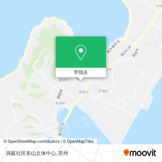 洞庭社区东山文体中心地图