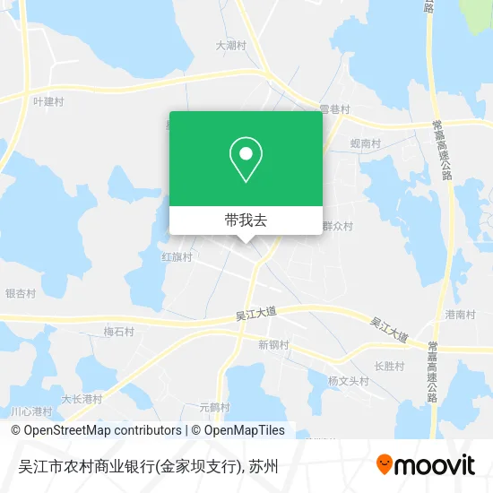 吴江市农村商业银行(金家坝支行)地图