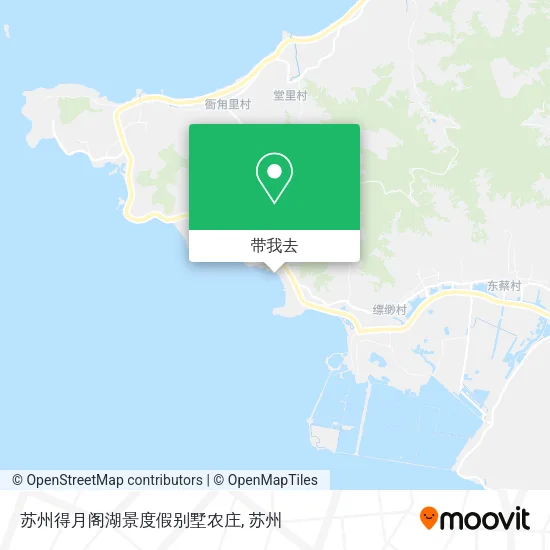 苏州得月阁湖景度假别墅农庄地图