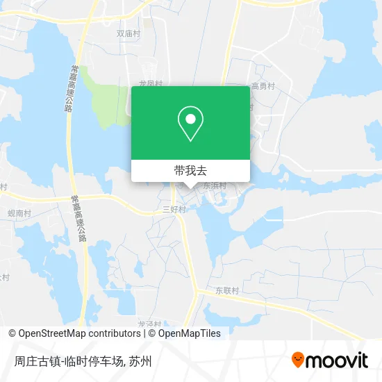 周庄古镇-临时停车场地图
