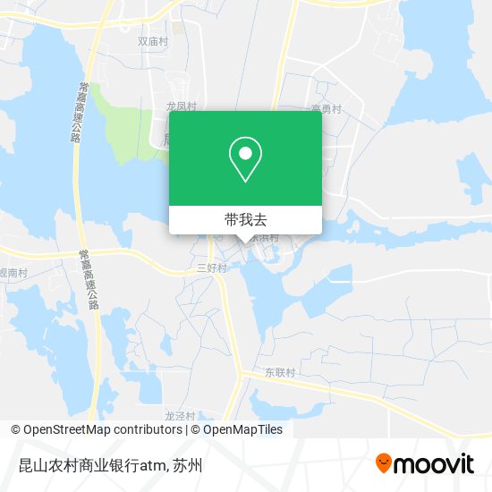 昆山农村商业银行atm地图