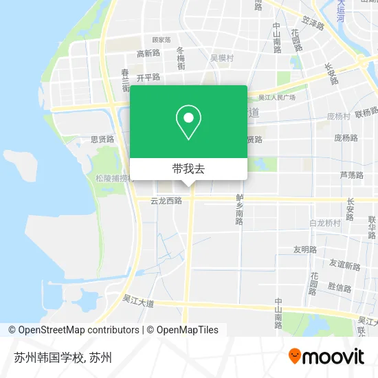 苏州韩国学校地图
