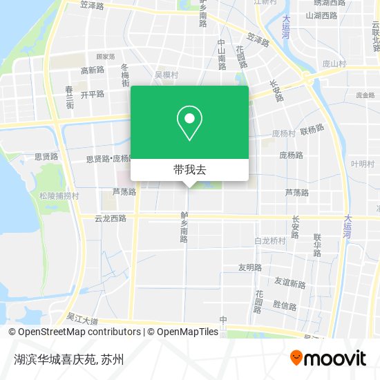 湖滨华城喜庆苑地图