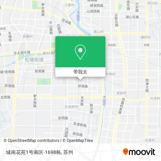 城南花苑1号南区-1698栋地图