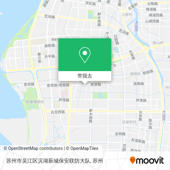 苏州市吴江区滨湖新城保安联防大队地图