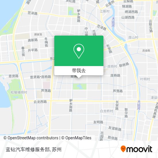 蓝钻汽车维修服务部地图