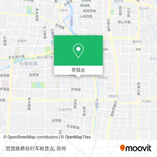 思贤路桥自行车租赁点地图