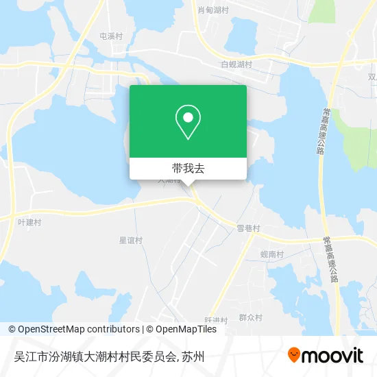 吴江市汾湖镇大潮村村民委员会地图