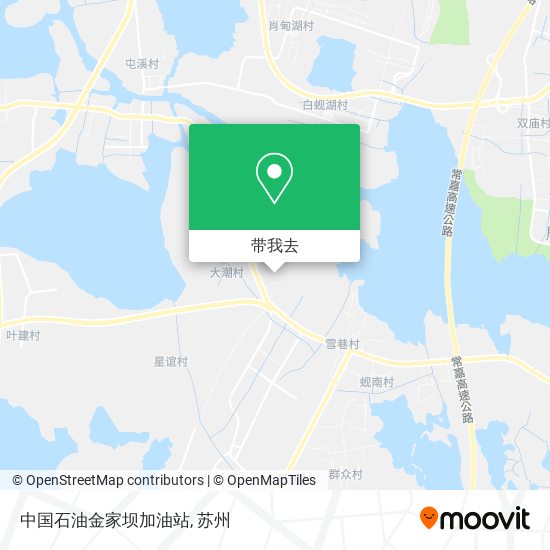 中国石油金家坝加油站地图