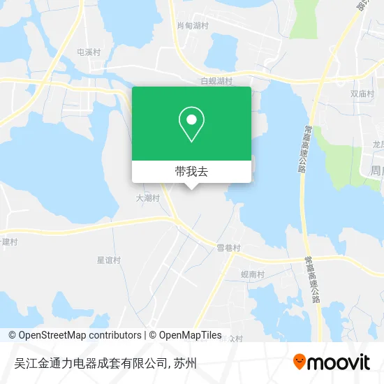 吴江金通力电器成套有限公司地图