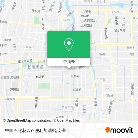 中国石化花园路便利加油站地图