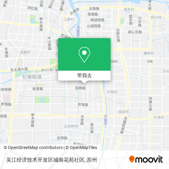 吴江经济技术开发区城南花苑社区地图