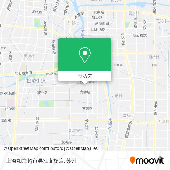 上海如海超市吴江庞杨店地图