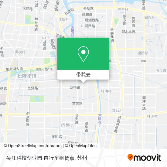 吴江科技创业园-自行车租赁点地图