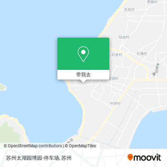 苏州太湖园博园-停车场地图