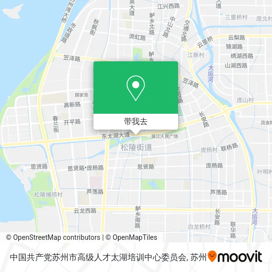 中国共产党苏州市高级人才太湖培训中心委员会地图