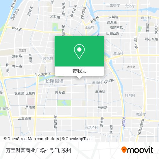 万宝财富商业广场-1号门地图