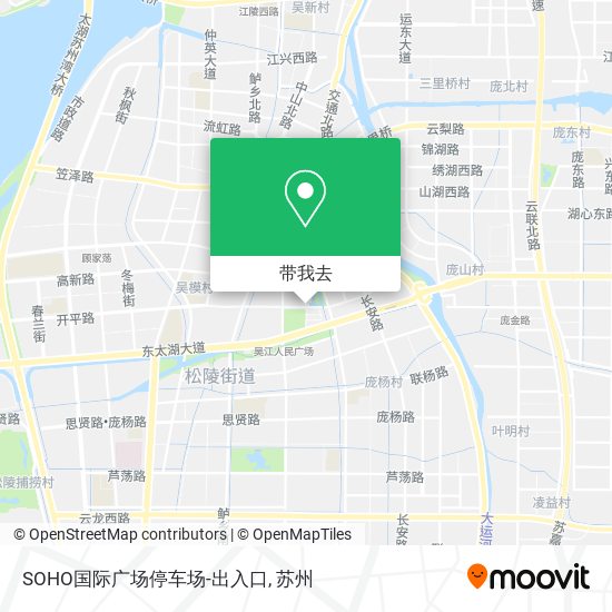 SOHO国际广场停车场-出入口地图