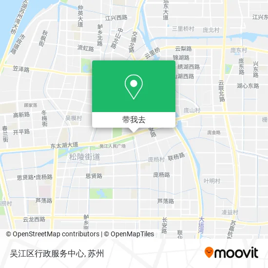 吴江区行政服务中心地图