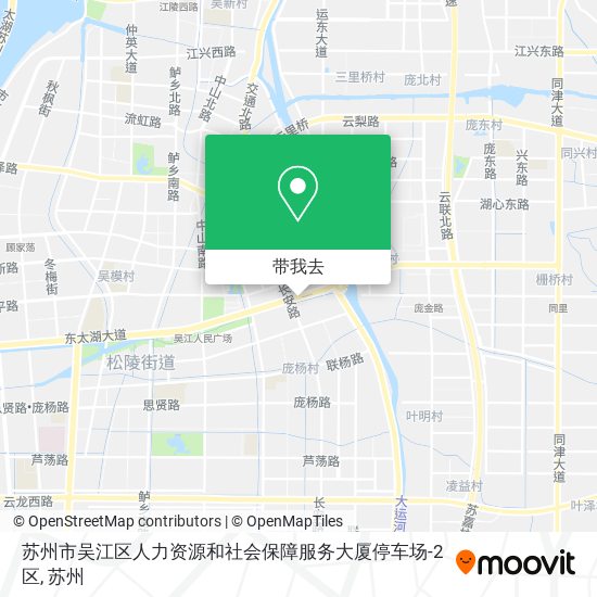 苏州市吴江区人力资源和社会保障服务大厦停车场-2区地图