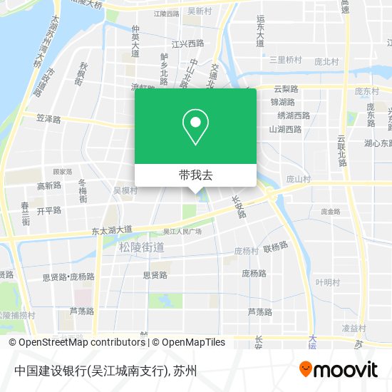 中国建设银行(吴江城南支行)地图