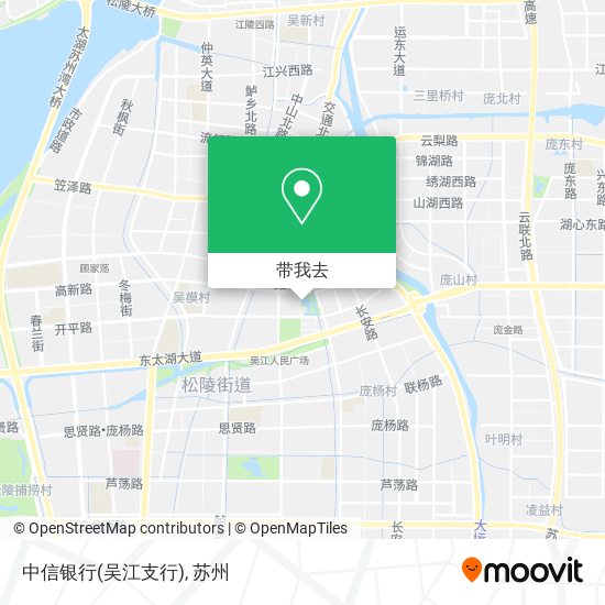 中信银行(吴江支行)地图