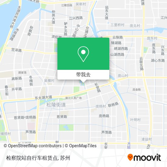 检察院站自行车租赁点地图
