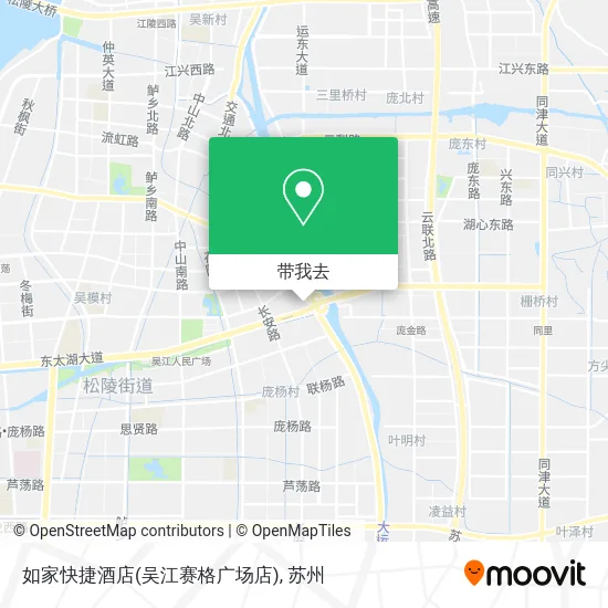 如家快捷酒店(吴江赛格广场店)地图
