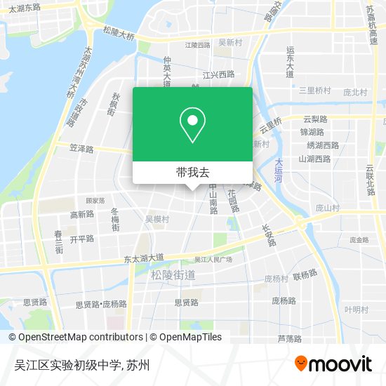 吴江区实验初级中学地图