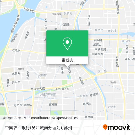 中国农业银行(吴江城南分理处)地图