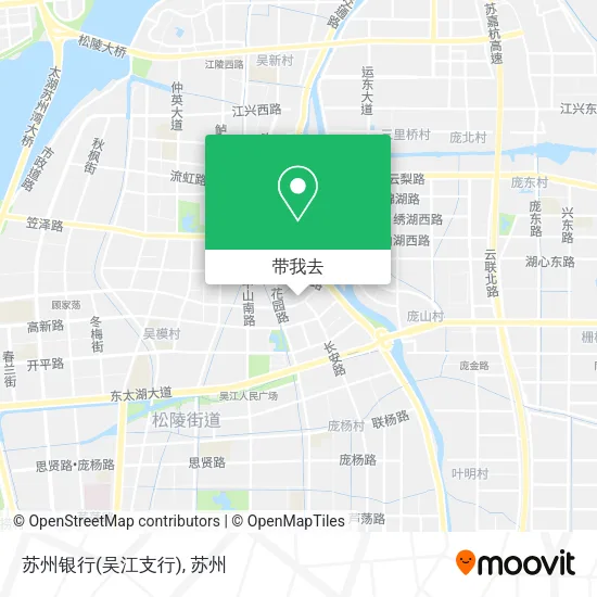 苏州银行(吴江支行)地图