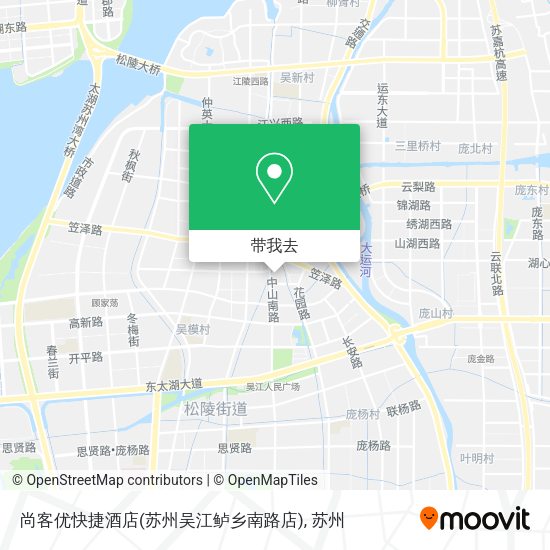 尚客优快捷酒店(苏州吴江鲈乡南路店)地图