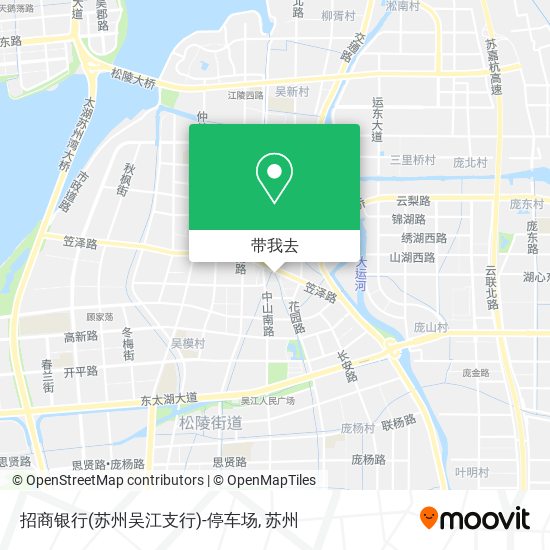 招商银行(苏州吴江支行)-停车场地图