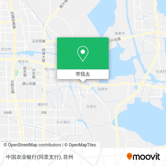 中国农业银行(同里支行)地图