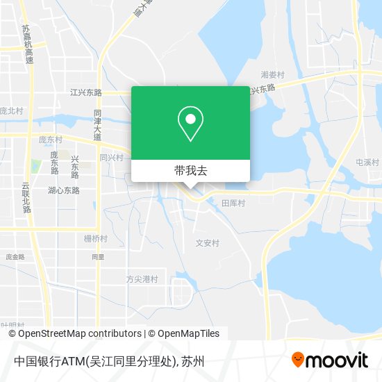 中国银行ATM(吴江同里分理处)地图