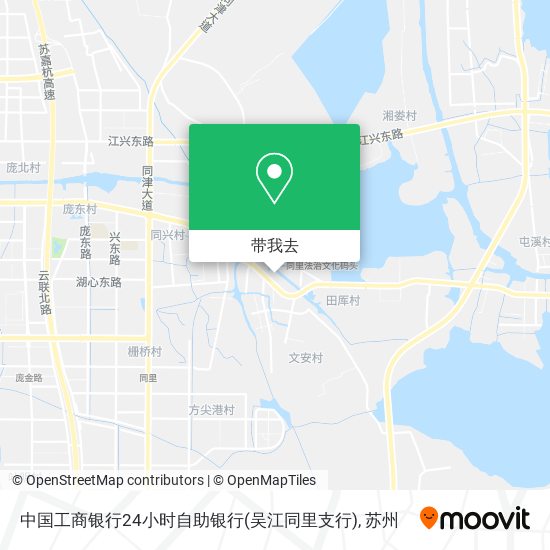 中国工商银行24小时自助银行(吴江同里支行)地图