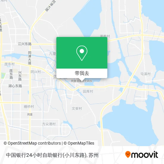 中国银行24小时自助银行(小川东路)地图