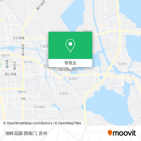 湖畔花园-西南门地图