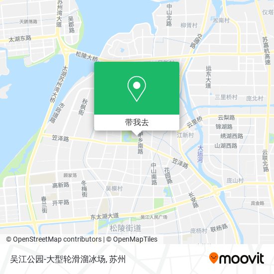 吴江公园-大型轮滑溜冰场地图