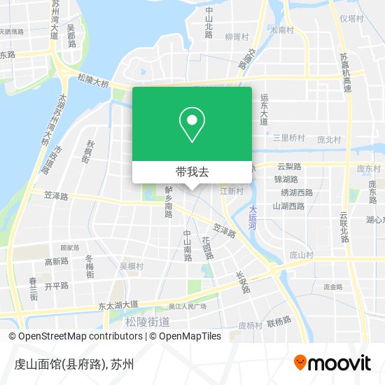 虔山面馆(县府路)地图