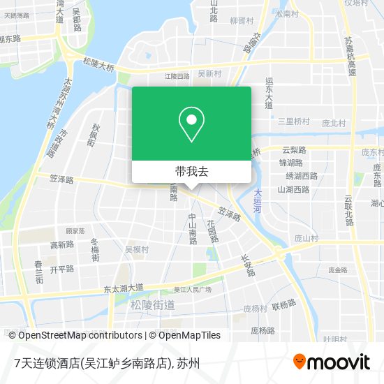 7天连锁酒店(吴江鲈乡南路店)地图
