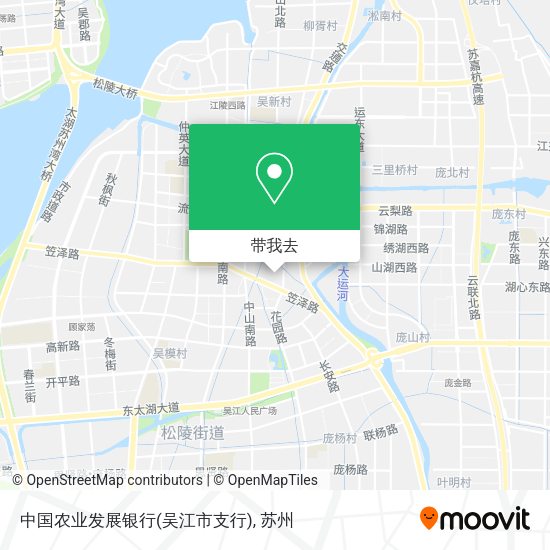 中国农业发展银行(吴江市支行)地图